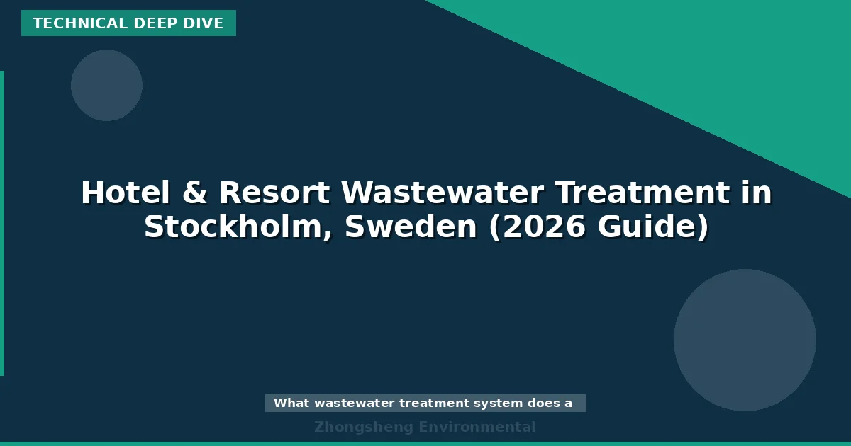 Hotel & Resort Wastewater Treatment in Stockholm, Sweden (2026 Guide)