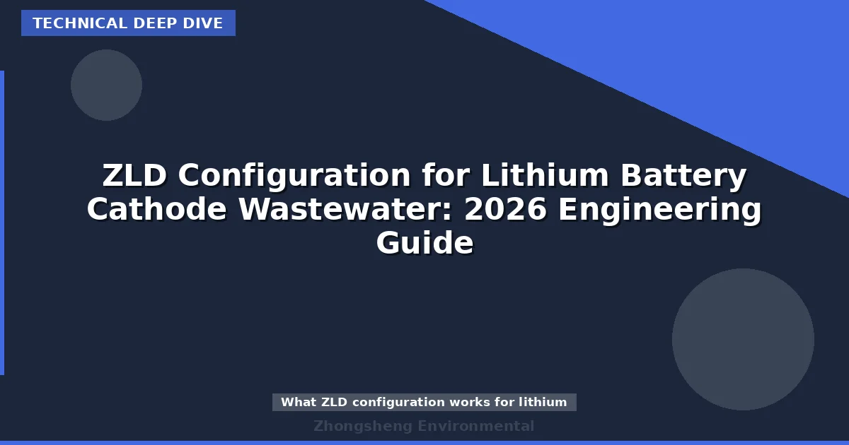 ZLD Configuration for Lithium Battery Cathode Wastewater: 2026 Engineering Guide