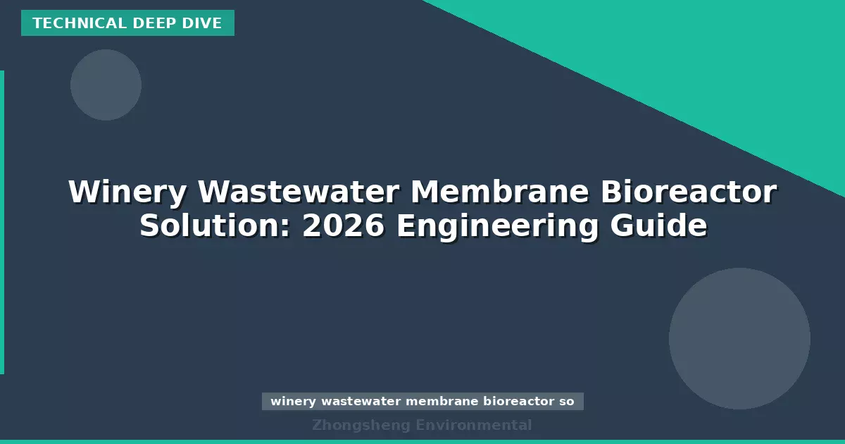 Winery Wastewater Membrane Bioreactor Solution: 2026 Engineering Guide