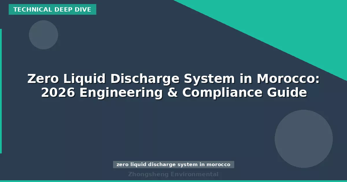Zero Liquid Discharge System in Morocco: 2026 Engineering & Compliance Guide