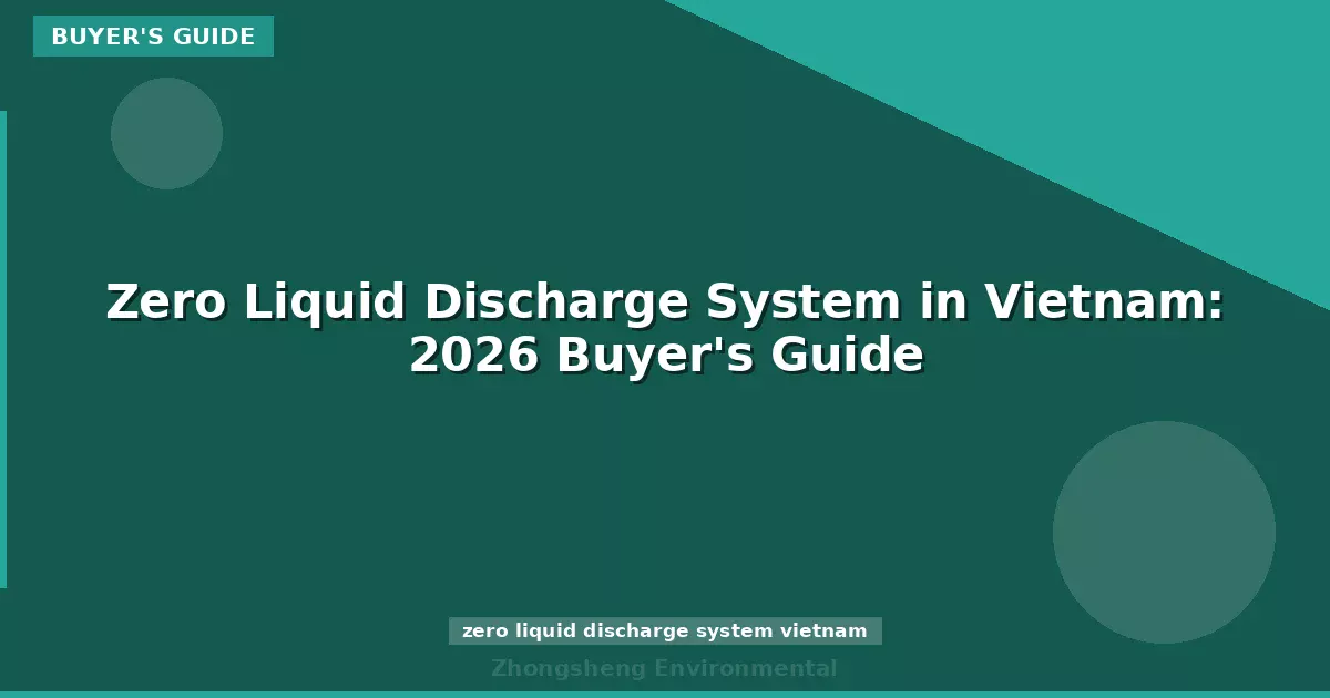 Zero Liquid Discharge System in Vietnam: 2026 Buyer's Guide