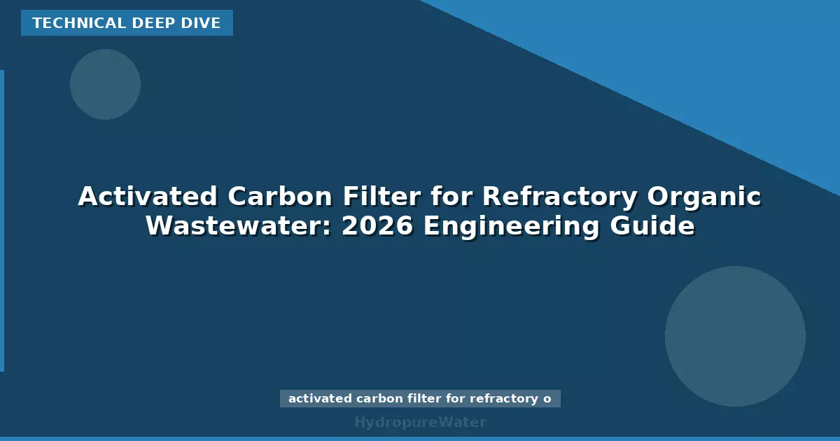 Activated Carbon Filter for Refractory Organic Wastewater: 2026 Engineering Guide