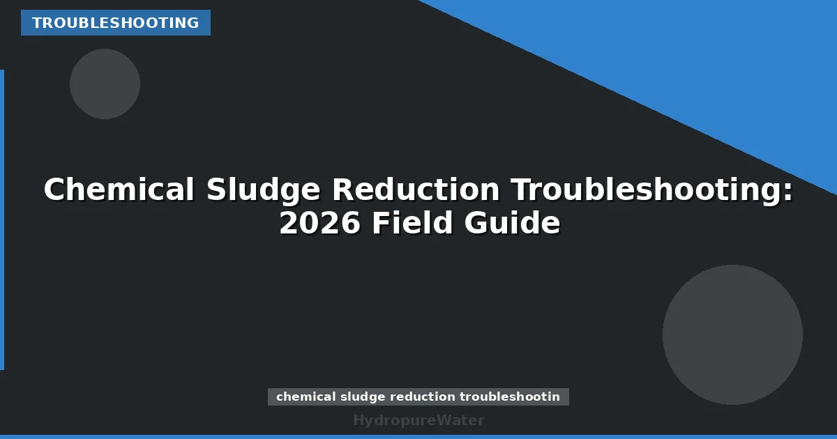 Chemical Sludge Reduction Troubleshooting: 2026 Field Guide