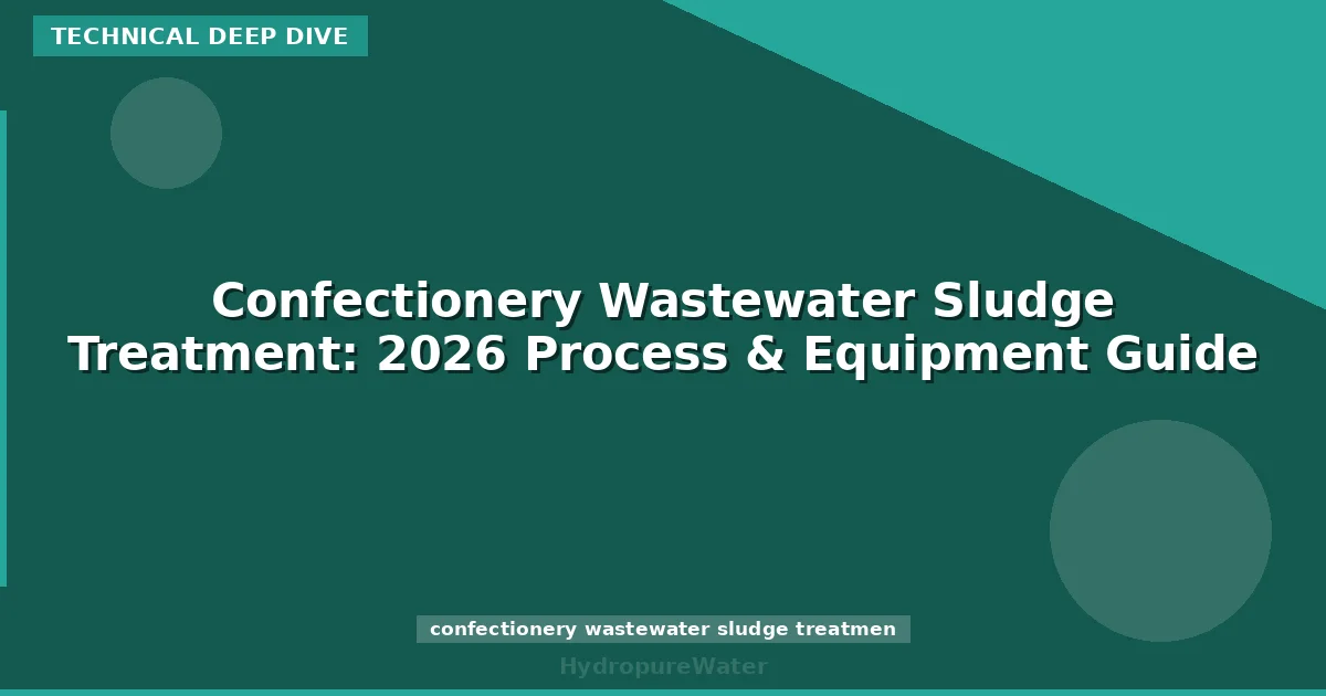 Confectionery Wastewater Sludge Treatment: 2026 Process & Equipment Guide