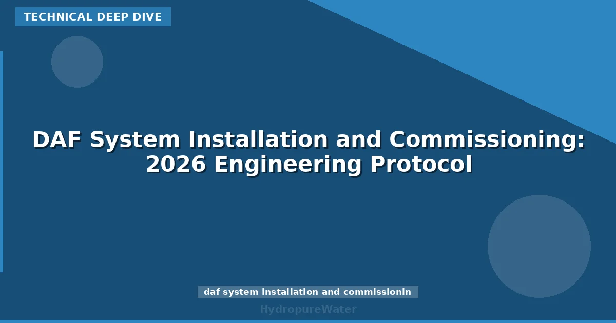 DAF System Installation and Commissioning: 2026 Engineering Protocol