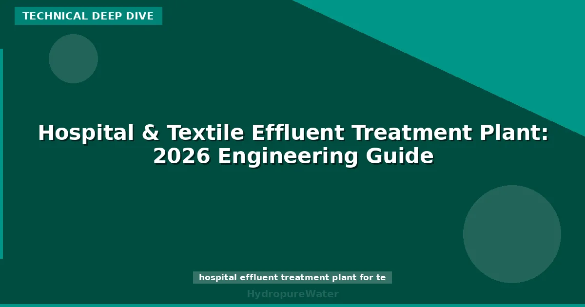 Hospital & Textile Effluent Treatment Plant: 2026 Engineering Guide