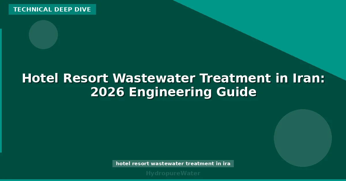 Traitement des eaux usées d'hôtels et de resorts en Iran : guide d'ingénierie 2026