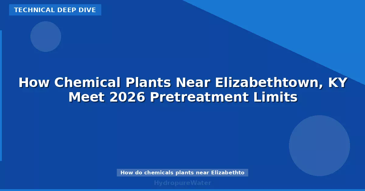 How Chemical Plants Near Elizabethtown, KY Meet 2026 Pretreatment Limits