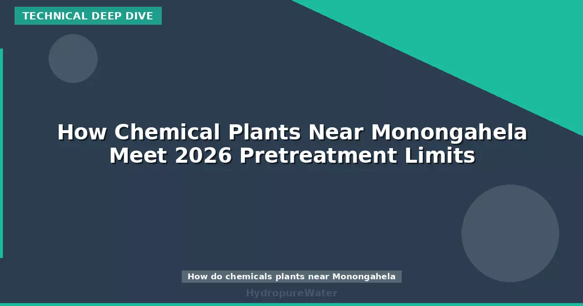 How Chemical Plants Near Monongahela Meet 2026 Pretreatment Limits