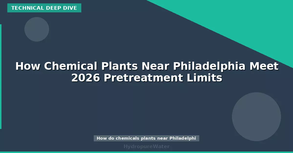 How Chemical Plants Near Philadelphia Meet 2026 Pretreatment Limits