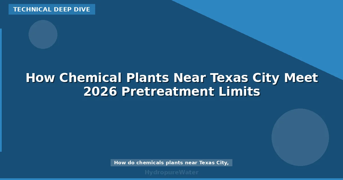 How Chemical Plants Near Texas City Meet 2026 Pretreatment Limits