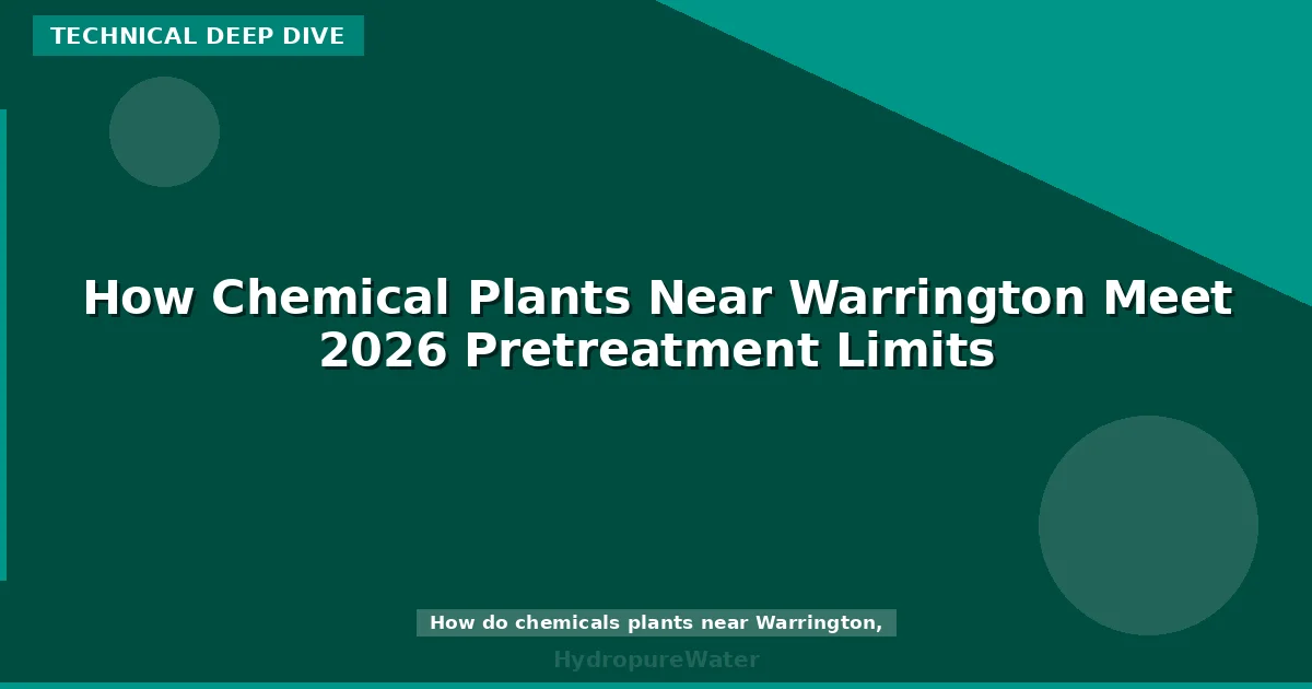 How Chemical Plants Near Warrington Meet 2026 Pretreatment Limits