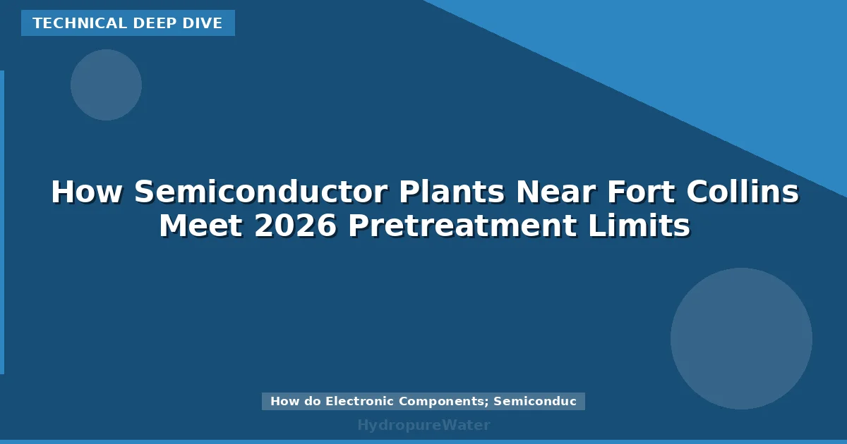 How Semiconductor Plants Near Fort Collins Meet 2026 Pretreatment Limits