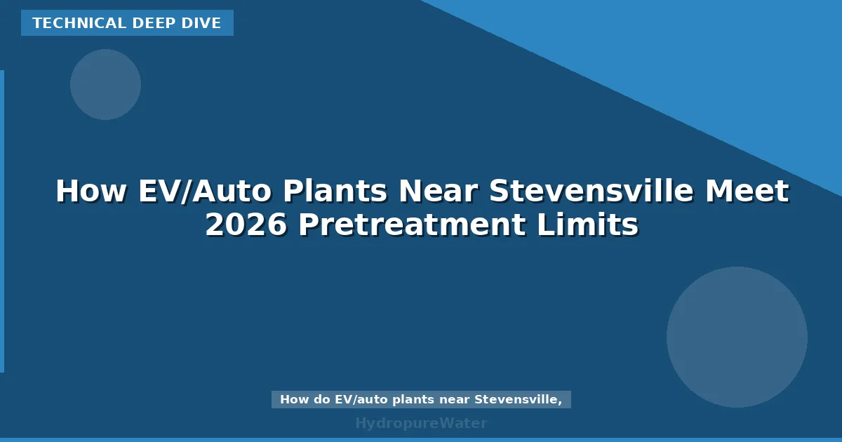 How EV/Auto Plants Near Stevensville Meet 2026 Pretreatment Limits