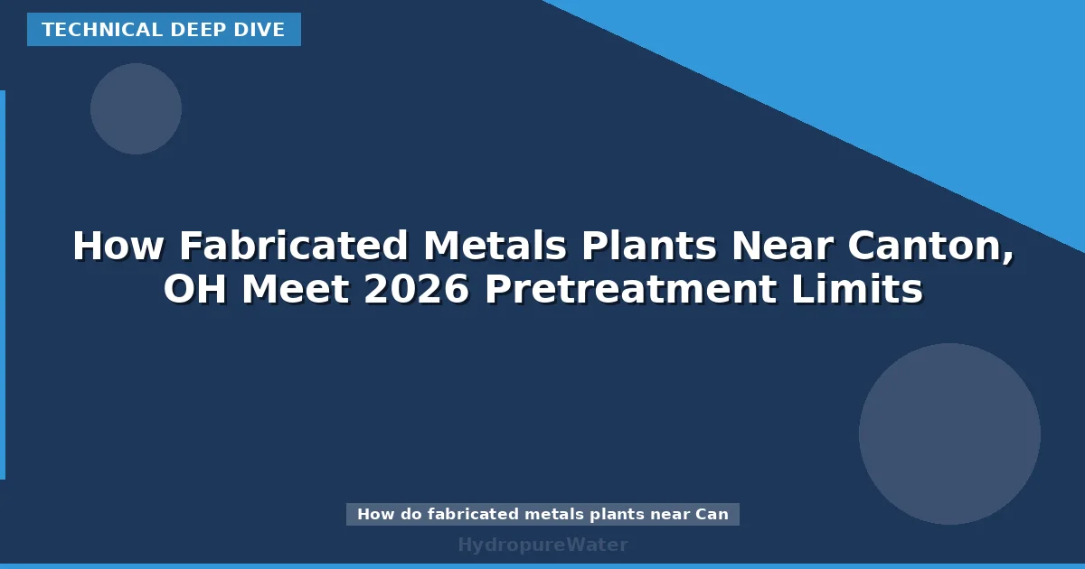 How Fabricated Metals Plants Near Canton, OH Meet 2026 Pretreatment Limits