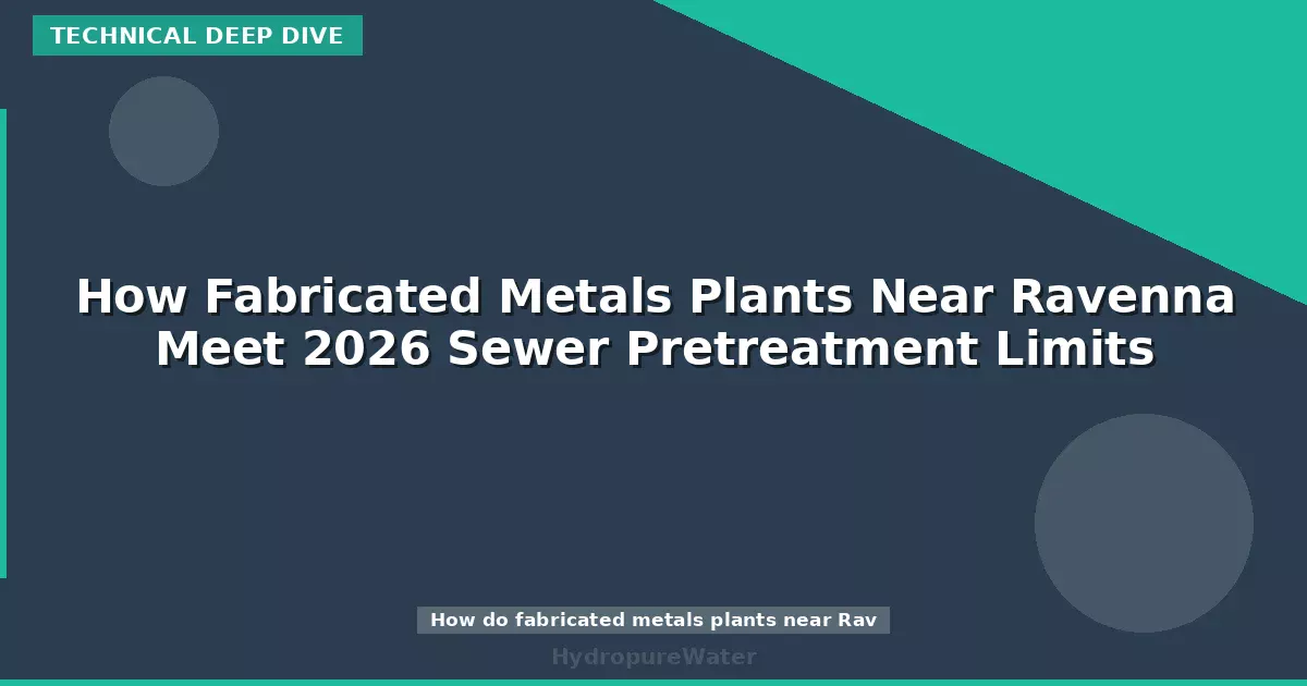 How Fabricated Metals Plants Near Ravenna Meet 2026 Sewer Pretreatment Limits