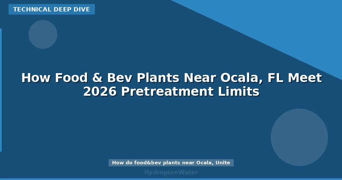 How Food & Bev Plants Near Ocala, FL Meet 2026 Pretreatment Limits