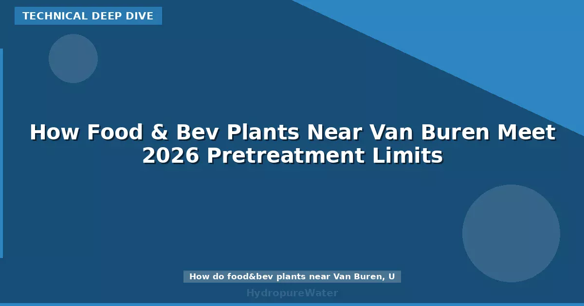 How Food & Bev Plants Near Van Buren Meet 2026 Pretreatment Limits