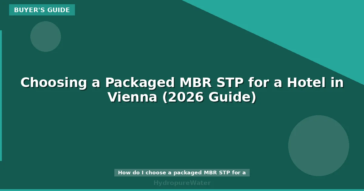 Choosing a Packaged MBR STP for a Hotel in Vienna (2026 Guide)