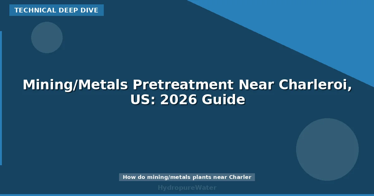 Mining/Metals Pretreatment Near Charleroi, US: 2026 Guide