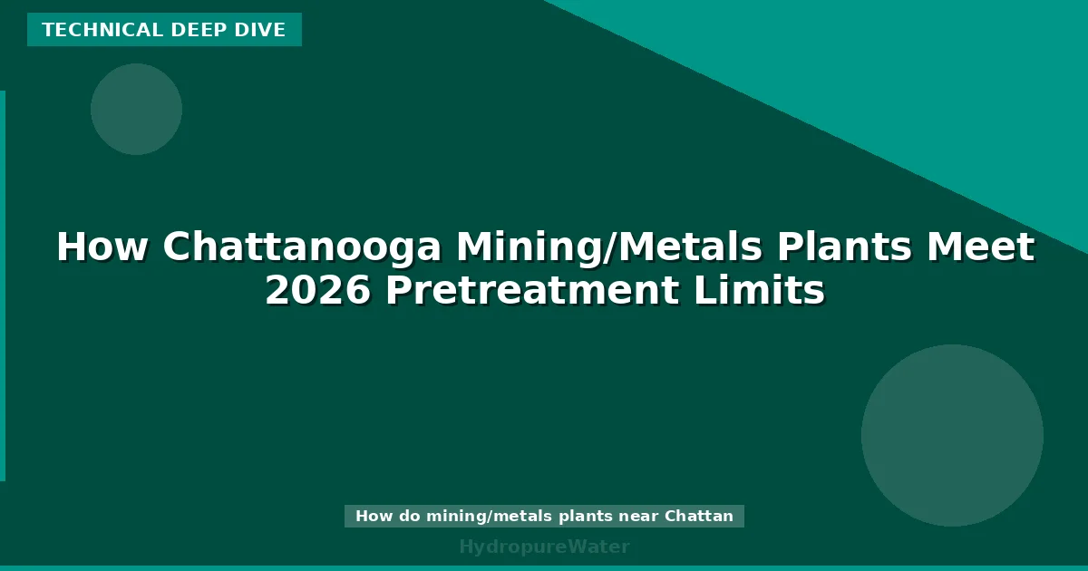 How Chattanooga Mining/Metals Plants Meet 2026 Pretreatment Limits