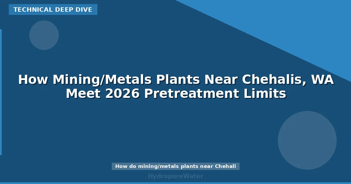 How Mining/Metals Plants Near Chehalis, WA Meet 2026 Pretreatment Limits