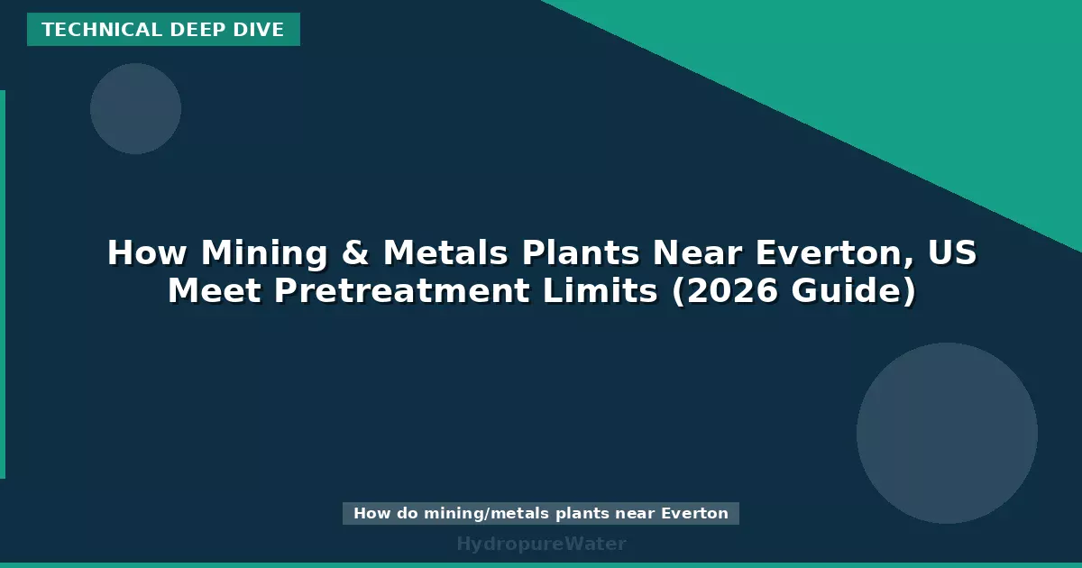 How Mining & Metals Plants Near Everton, US Meet Pretreatment Limits (2026 Guide)
