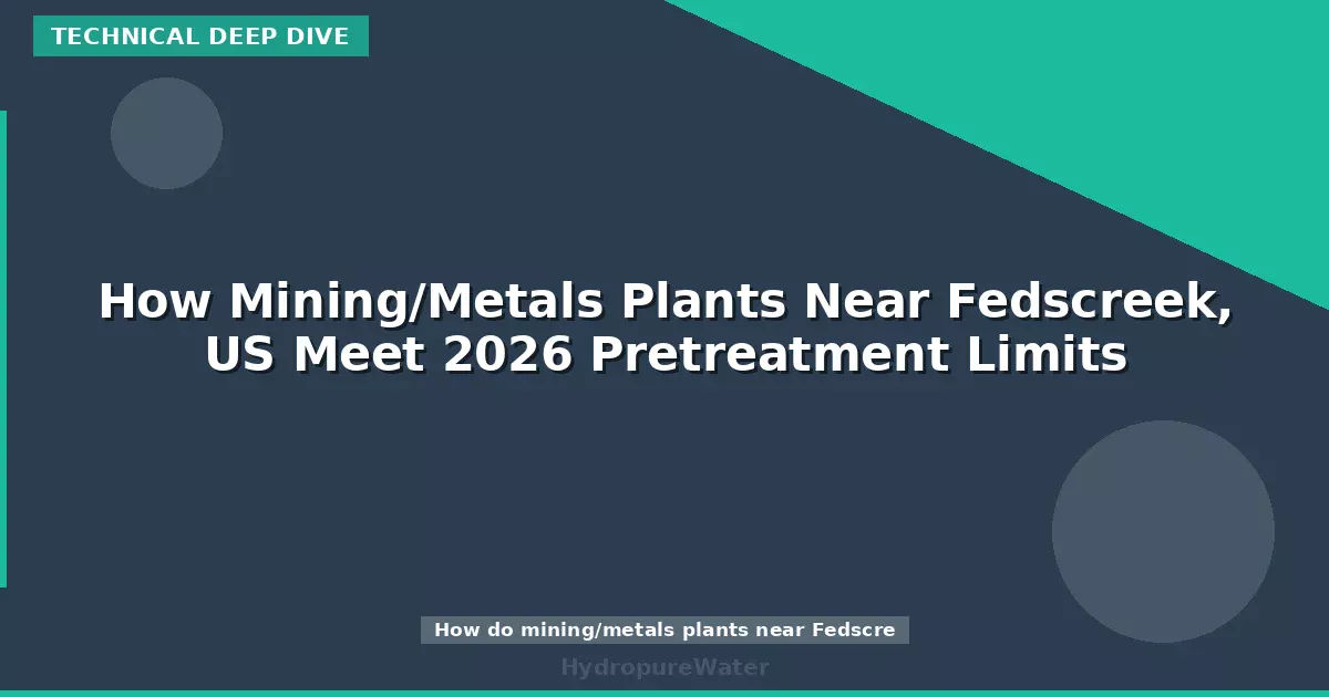 How Mining/Metals Plants Near Fedscreek, US Meet 2026 Pretreatment Limits