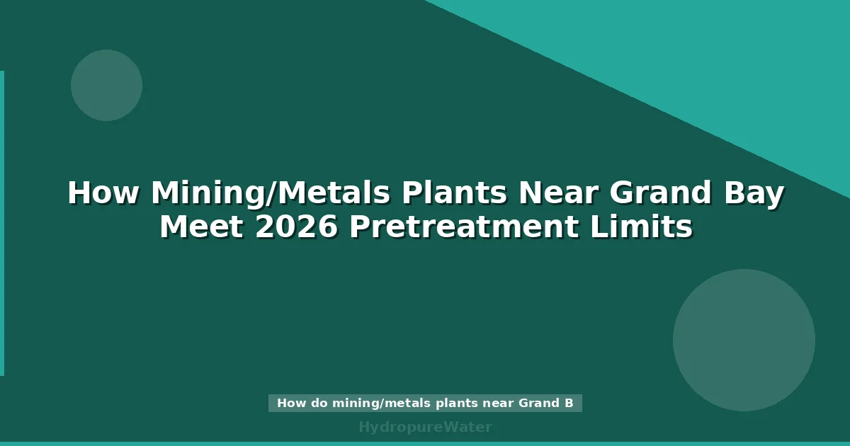 How Mining/Metals Plants Near Grand Bay Meet 2026 Pretreatment Limits