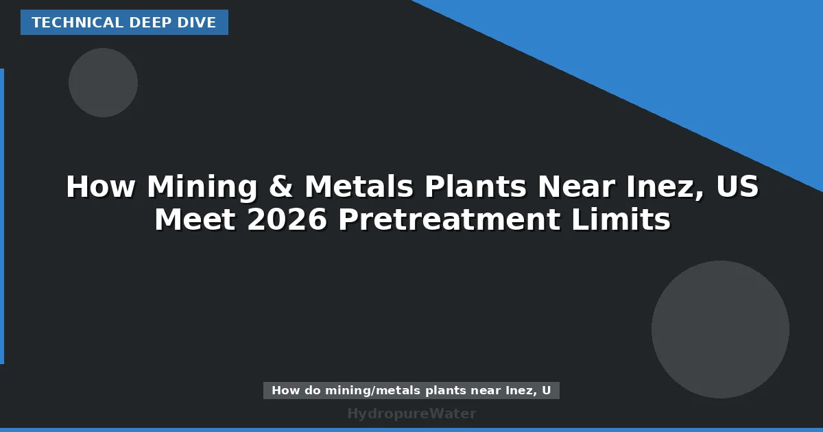 How Mining & Metals Plants Near Inez, US Meet 2026 Pretreatment Limits