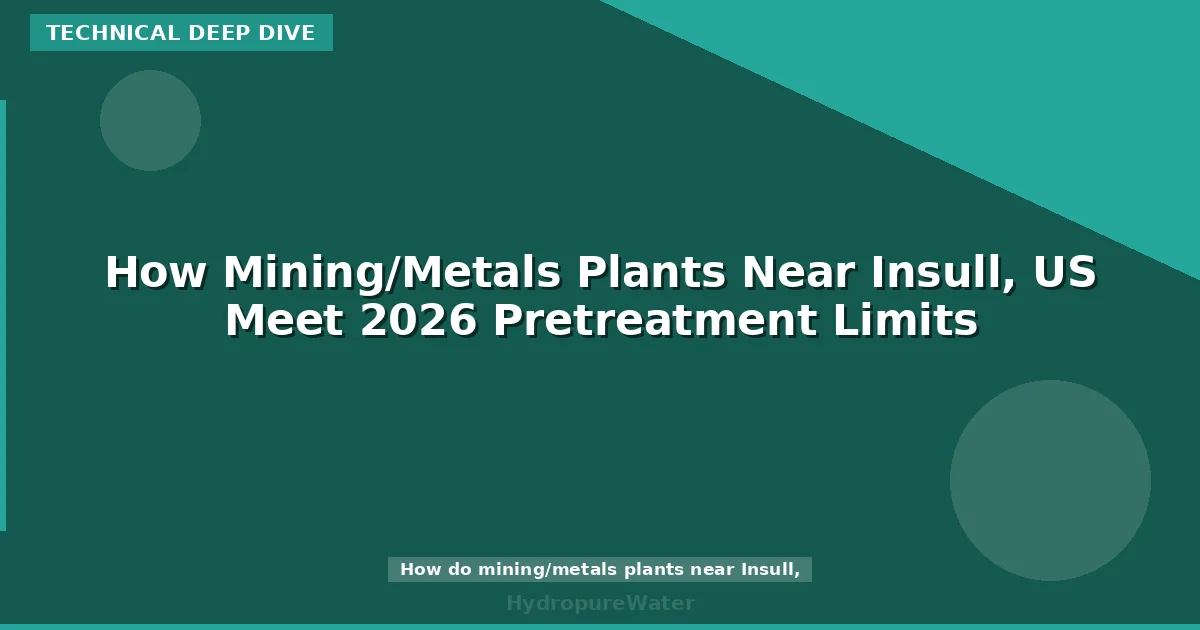 How Mining/Metals Plants Near Insull, US Meet 2026 Pretreatment Limits