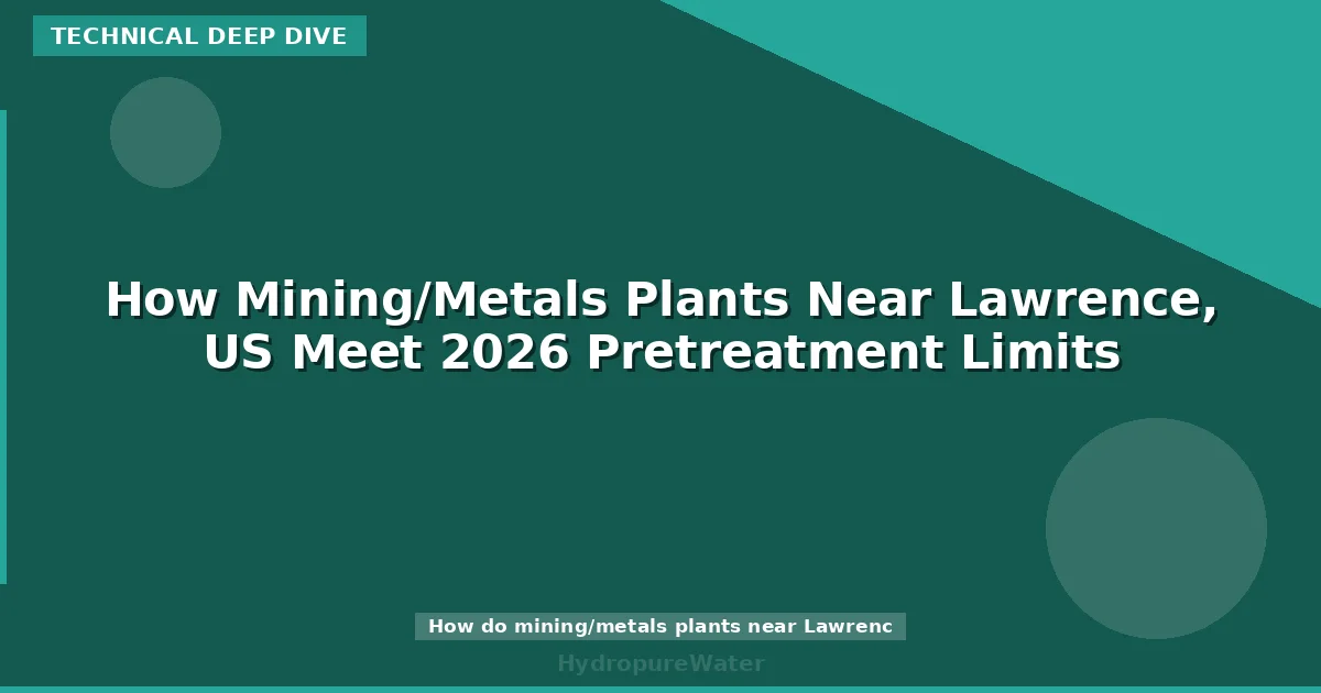 How Mining/Metals Plants Near Lawrence, US Meet 2026 Pretreatment Limits