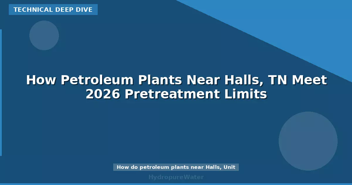 How Petroleum Plants Near Halls, TN Meet 2026 Pretreatment Limits