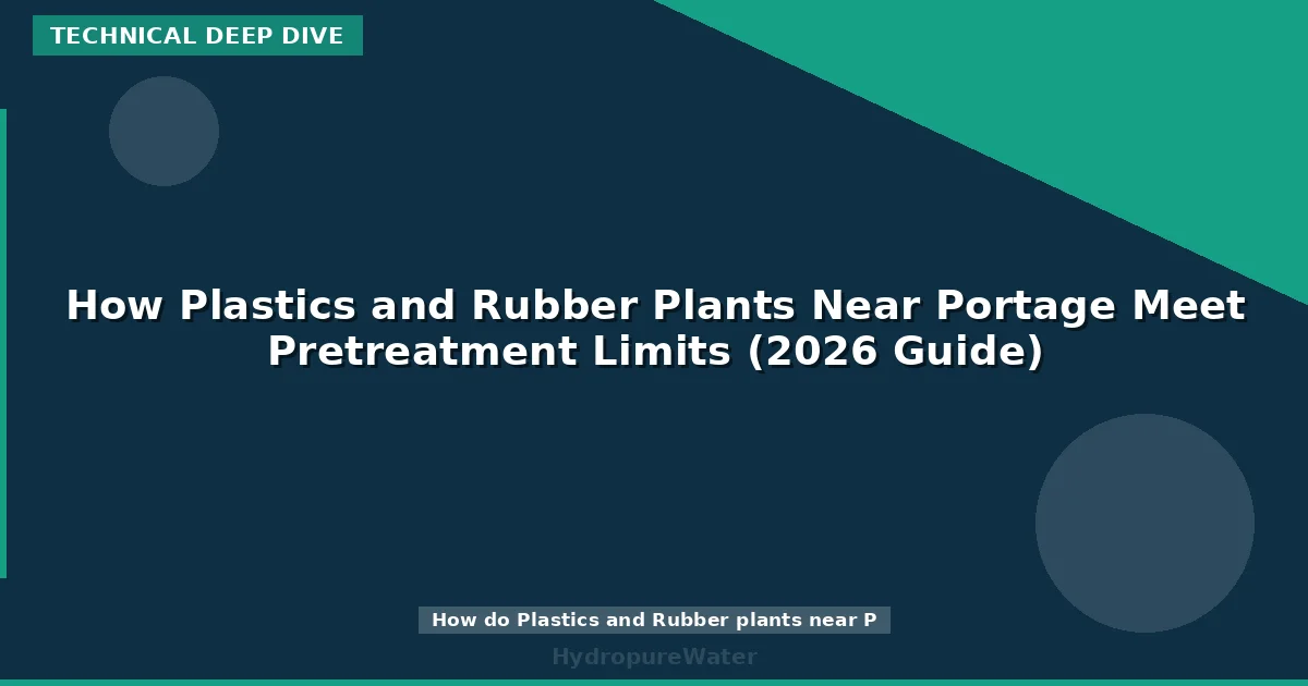 How Plastics and Rubber Plants Near Portage Meet Pretreatment Limits (2026 Guide)