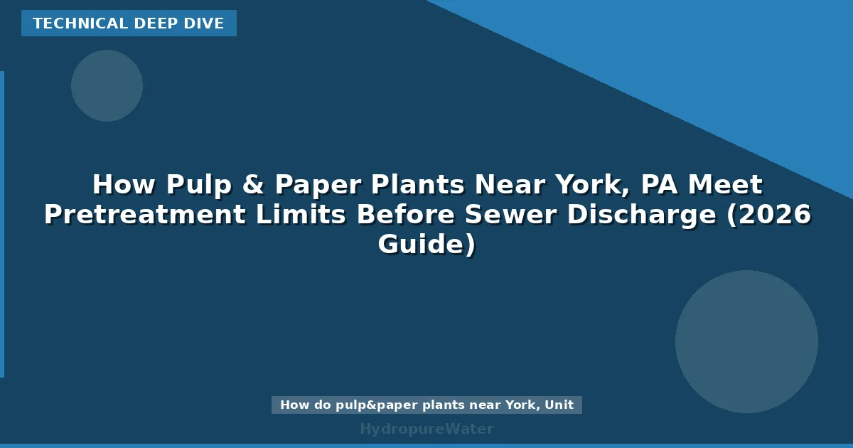 How Pulp & Paper Plants Near York, PA Meet Pretreatment Limits Before Sewer Discharge (2026 Guide)