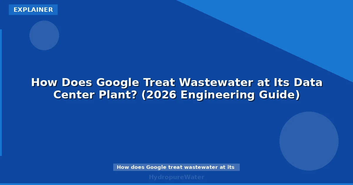 How Does Google Treat Wastewater at Its Data Center Plant? (2026 Engineering Guide)
