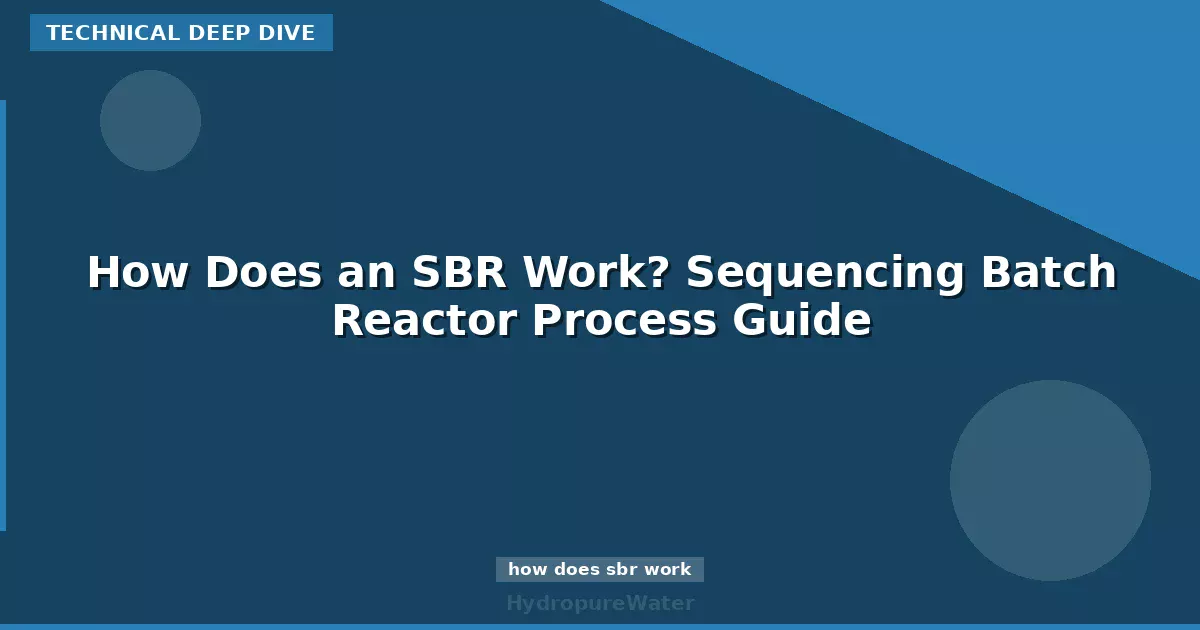 How Does an SBR Work? Sequencing Batch Reactor Process Guide