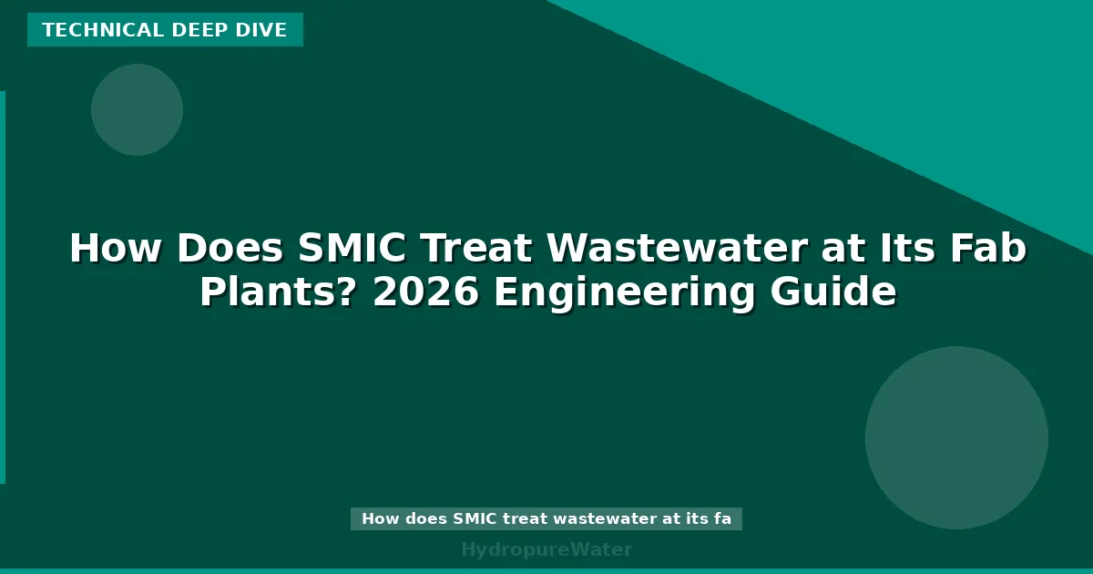 How Does SMIC Treat Wastewater at Its Fab Plants? 2026 Engineering Guide