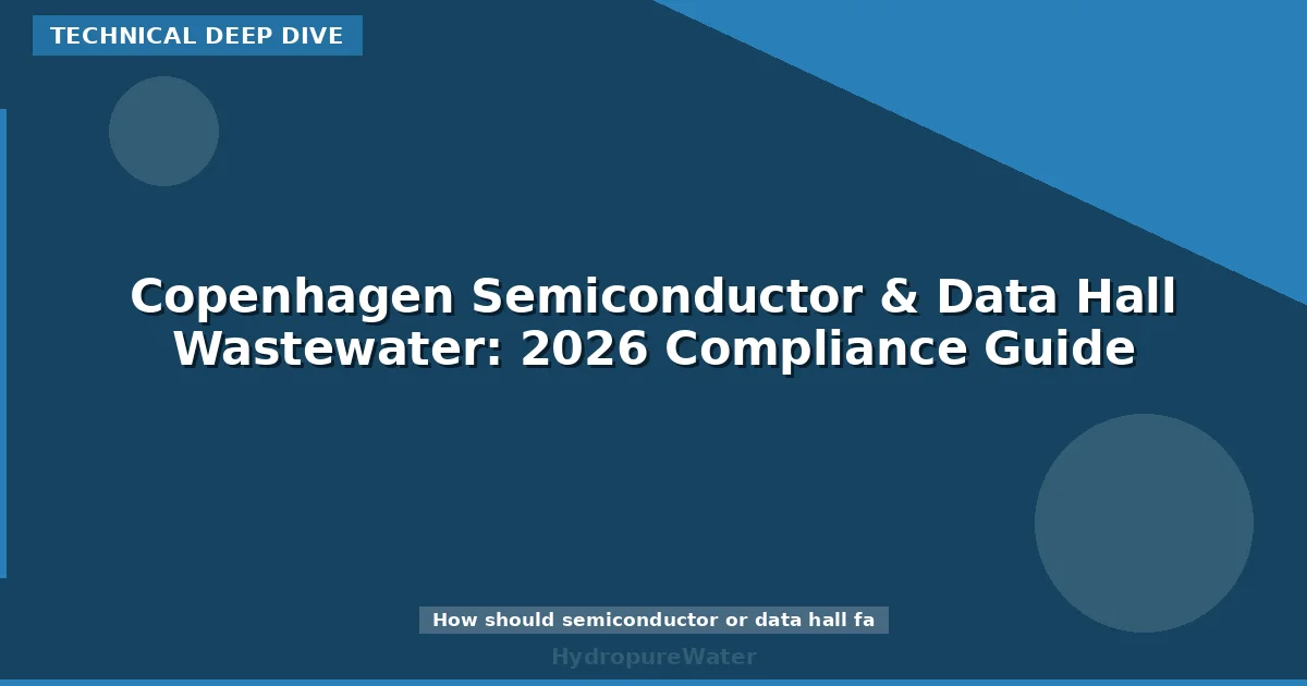 Copenhagen Semiconductor & Data Hall Wastewater: 2026 Compliance Guide