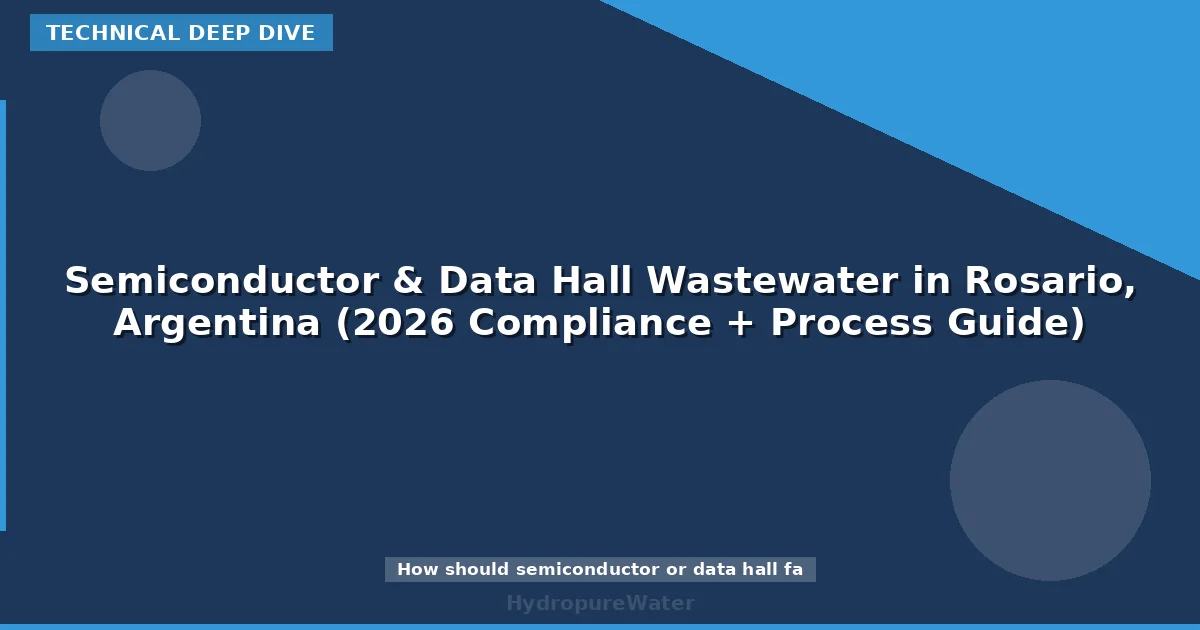 Semiconductor & Data Hall Wastewater in Rosario, Argentina (2026 Compliance + Process Guide)