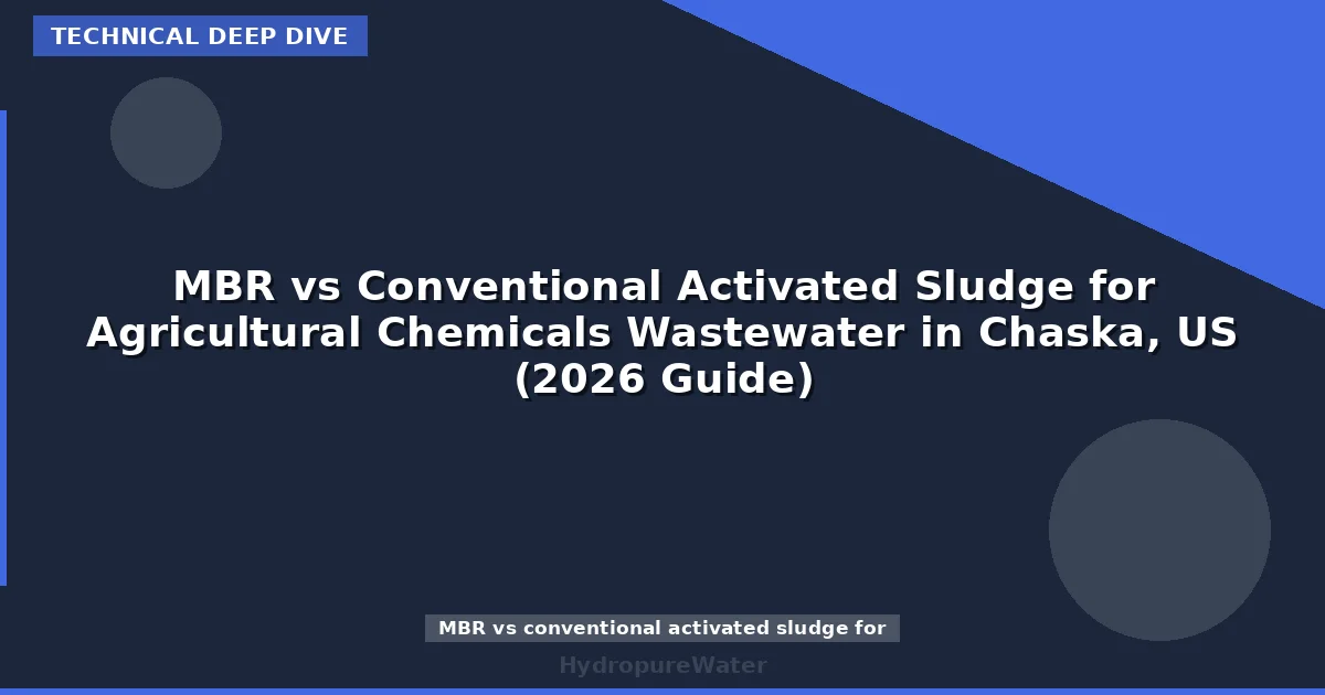MBR vs Conventional Activated Sludge for Agricultural Chemicals Wastewater in Chaska, US (2026 Guide)