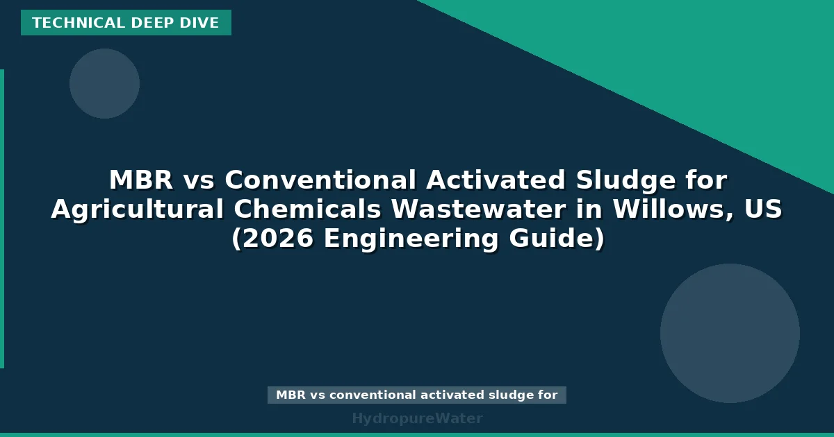 MBR vs Conventional Activated Sludge for Agricultural Chemicals Wastewater in Willows, US (2026 Engineering Guide)