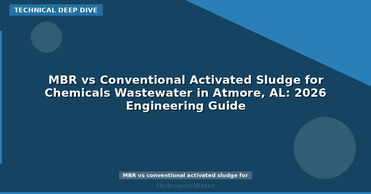 MBR vs Conventional Activated Sludge for Chemicals Wastewater in Atmore, AL: 2026 Engineering Guide