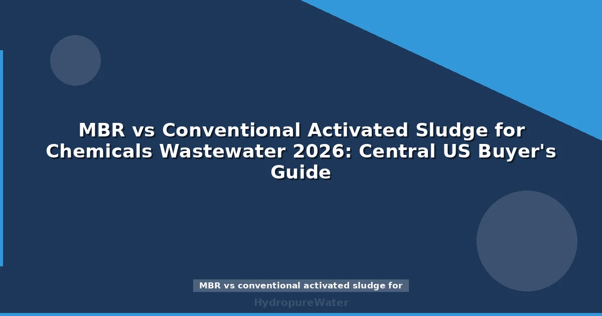 MBR vs Conventional Activated Sludge for Chemicals Wastewater 2026: Central US Buyer's Guide