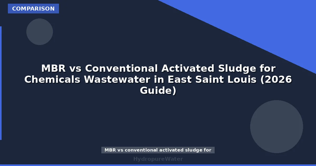 MBR vs Conventional Activated Sludge for Chemicals Wastewater in East Saint Louis (2026 Guide)