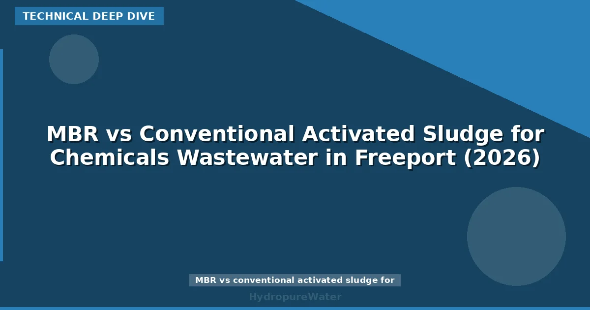 MBR vs Conventional Activated Sludge for Chemicals Wastewater in Freeport (2026)