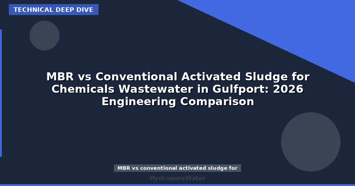 MBR vs Conventional Activated Sludge for Chemicals Wastewater in Gulfport: 2026 Engineering Comparison
