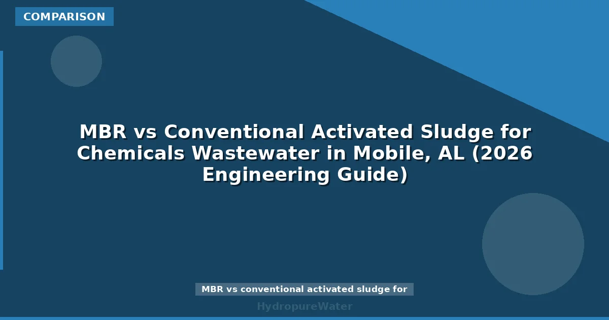 MBR vs Conventional Activated Sludge for Chemicals Wastewater in Mobile, AL (2026 Engineering Guide)