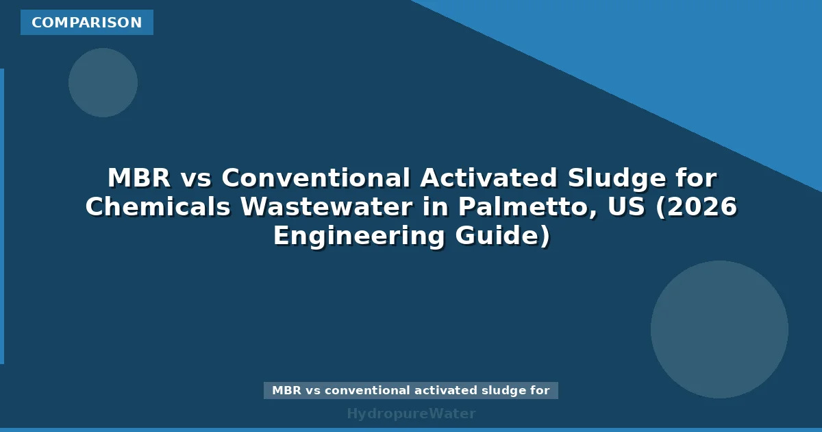 MBR vs Conventional Activated Sludge for Chemicals Wastewater in Palmetto, US (2026 Engineering Guide)