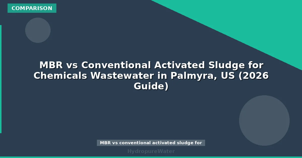 MBR vs Conventional Activated Sludge for Chemicals Wastewater in Palmyra, US (2026 Guide)